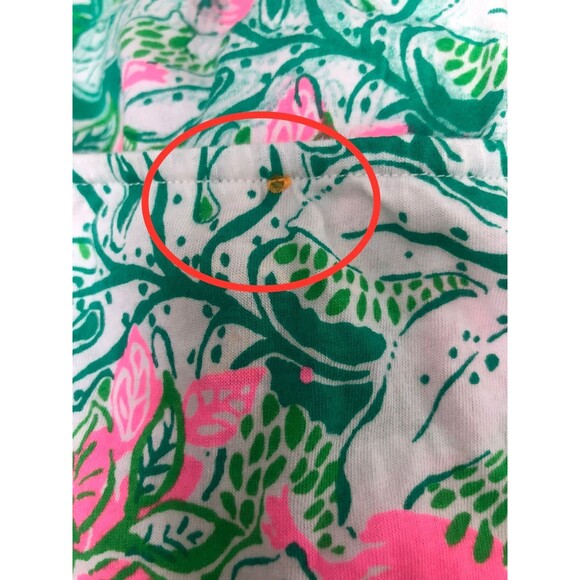 Lilly Pulitzer Girls Mini Geanna Swing Dress Botanical Green XL 12-14 YRS 278481 - Picture 8 of 8